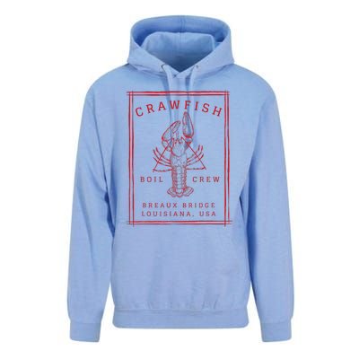 Crawfish Crew Breaux Bridge Retro Cajun Seafood Unisex Surf Hoodie