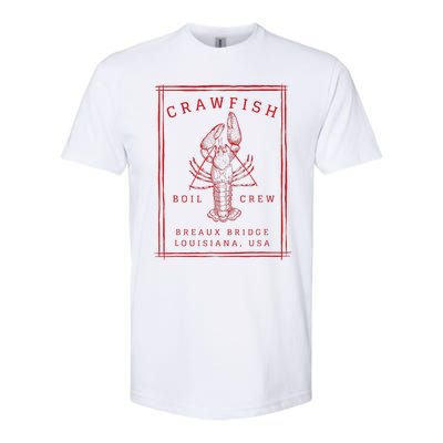 Crawfish Crew Breaux Bridge Retro Cajun Seafood Softstyle CVC T-Shirt