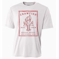 Crawfish Crew Breaux Bridge Retro Cajun Seafood Cooling Performance Crew T-Shirt