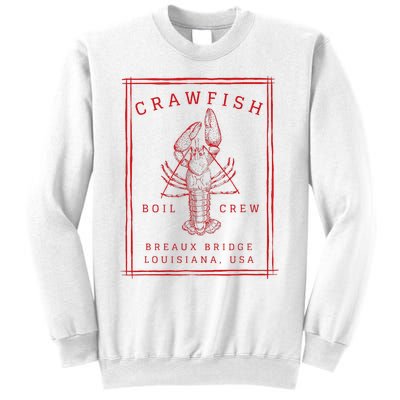 Crawfish Crew Breaux Bridge Retro Cajun Seafood Sweatshirt