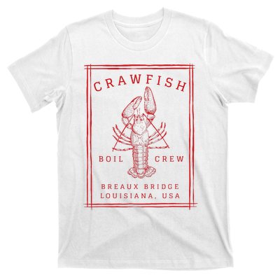 Crawfish Crew Breaux Bridge Retro Cajun Seafood T-Shirt