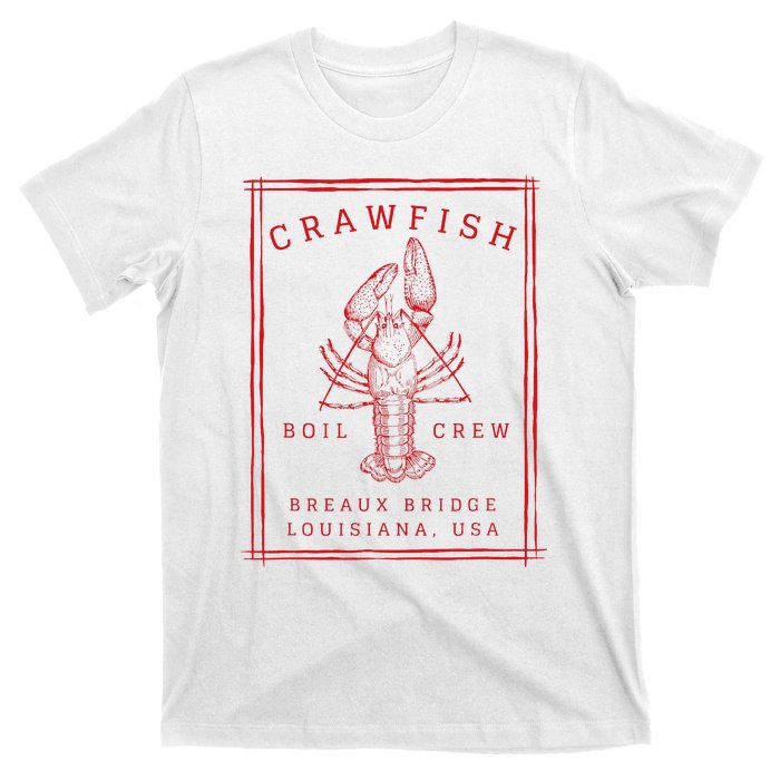 Crawfish Crew Breaux Bridge Retro Cajun Seafood T-Shirt