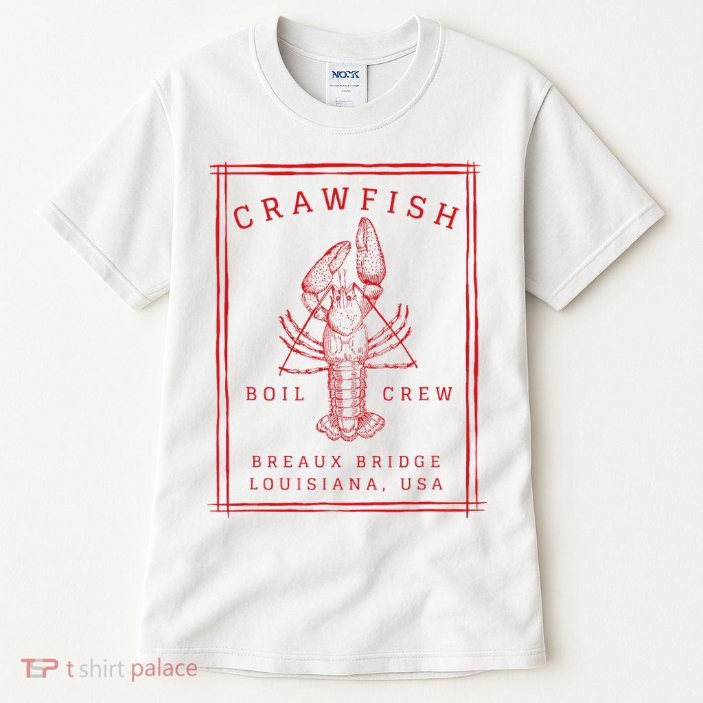 Crawfish Crew Breaux Bridge Retro Cajun Seafood Tall T-Shirt