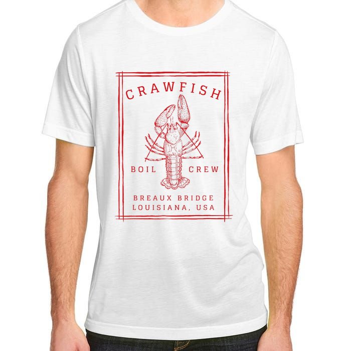 Crawfish Crew Breaux Bridge Retro Cajun Seafood Adult ChromaSoft Performance T-Shirt