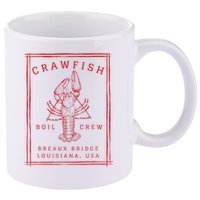 Crawfish Crew Breaux Bridge Retro Cajun Seafood 11oz C Handle Ceramic Mug