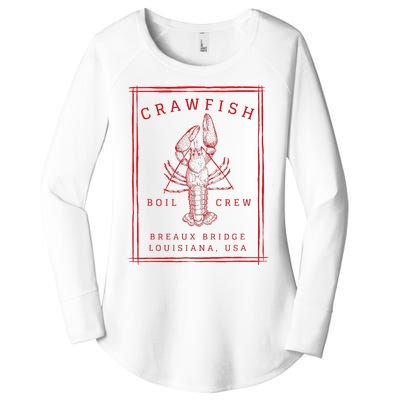 Crawfish Crew Breaux Bridge Retro Cajun Seafood Women's Perfect Tri Tunic Long Sleeve Shirt