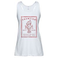 Crawfish Crew Breaux Bridge Retro Cajun Seafood Ladies Essential Flowy Tank