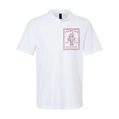 Crawfish Crew Breaux Bridge Retro Cajun Seafood Softstyle Adult Sport Polo