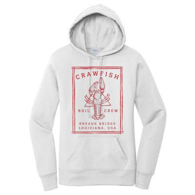 Crawfish Crew Breaux Bridge Retro Cajun Seafood Women's Pullover Hoodie