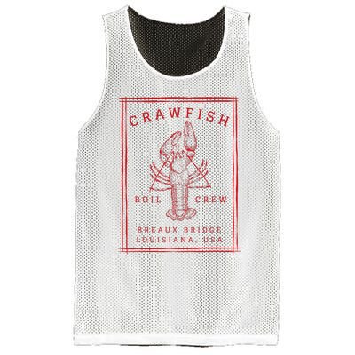 Crawfish Crew Breaux Bridge Retro Cajun Seafood Mesh Reversible Basketball Jersey Tank