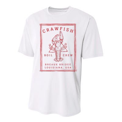 Crawfish Crew Breaux Bridge Retro Cajun Seafood Performance Sprint T-Shirt