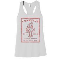 Crawfish Crew Breaux Bridge Retro Cajun Seafood Women's Racerback Tank