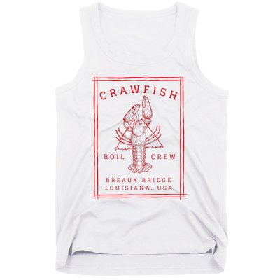 Crawfish Crew Breaux Bridge Retro Cajun Seafood Tank Top