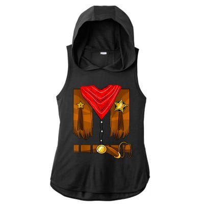 Cowboy Costume Boys Cowgirl Girls Halloween Toddler Ladies PosiCharge Tri-Blend Wicking Draft Hoodie Tank