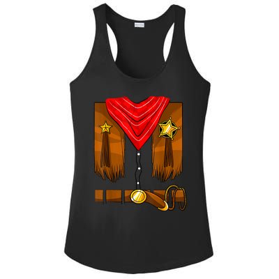 Cowboy Costume Boys Cowgirl Girls Halloween Toddler Ladies PosiCharge Competitor Racerback Tank