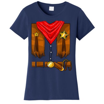 Cowboy Costume Boys Cowgirl Girls Halloween Toddler Women's T-Shirt