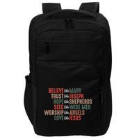 Christian Christmas Believe Like Mary Impact Tech Backpack