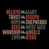 Christian Christmas Believe Like Mary Impact Tech Backpack
