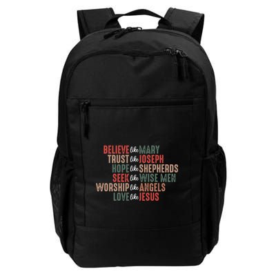 Christian Christmas Believe Like Mary Backpack