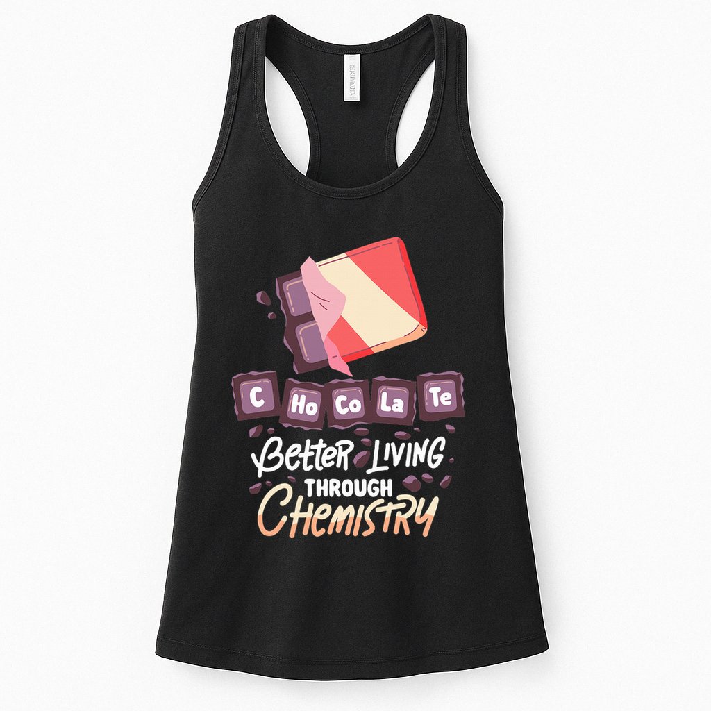 Chocolate Chemie  Better Living Through Chemistry  Womens Tank Top
