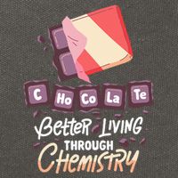 Chocolate Chemie  Better Living Through Chemistry  Cotton Canvas Backpack