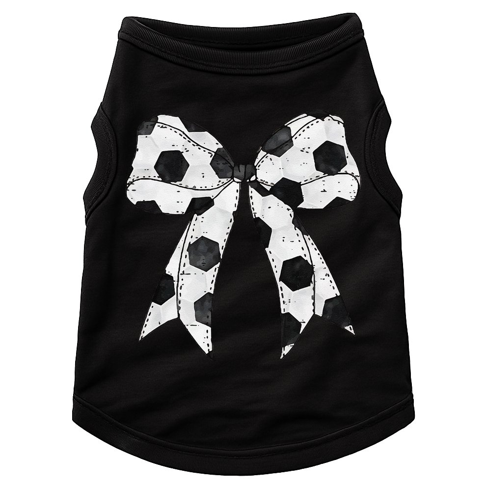 Cute Coquette Bow Funny Game Day Soccer Mom Life Team Sports Gift Doggie Tank