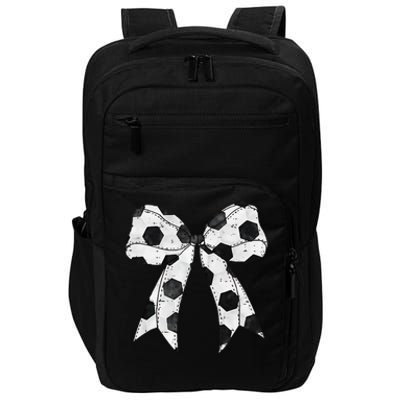 Cute Coquette Bow Funny Game Day Soccer Mom Life Team Sports Gift Impact Tech Backpack