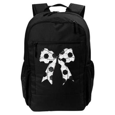 Cute Coquette Bow Funny Game Day Soccer Mom Life Team Sports Gift Daily Commute Backpack