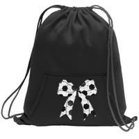 Cute Coquette Bow Funny Game Day Soccer Mom Life Team Sports Gift Sweatshirt Cinch Pack Bag