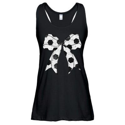 Cute Coquette Bow Funny Game Day Soccer Mom Life Team Sports Gift Ladies Essential Flowy Tank