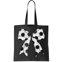 Cute Coquette Bow Funny Game Day Soccer Mom Life Team Sports Gift Tote Bag