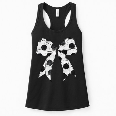 Cute Coquette Bow Funny Game Day Soccer Mom Life Team Sports Gift Womens Tank Top