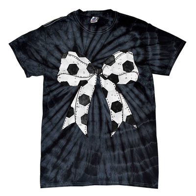 Cute Coquette Bow Funny Game Day Soccer Mom Life Team Sports Gift Tie-Dye T-Shirt