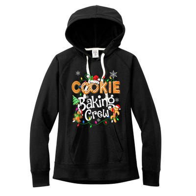 Christmas Cookie Baking Crew Family Baking Team Funny Cookie Women's Fleece Hoodie