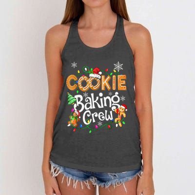 Christmas Cookie Baking Crew Family Baking Team Funny Cookie Women's Knotted Racerback Tank