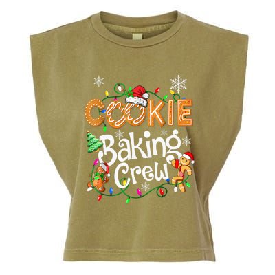 Christmas Cookie Baking Crew Family Baking Team Funny Cookie Garment-Dyed Women's Muscle Tee