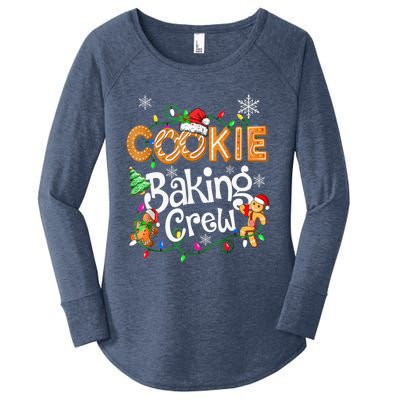 Christmas Cookie Baking Crew Family Baking Team Funny Cookie Women's Perfect Tri Tunic Long Sleeve Shirt