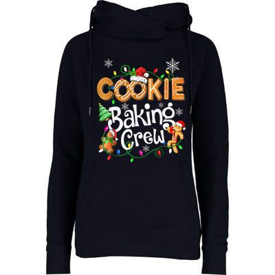 Christmas Cookie Baking Crew Family Baking Team Funny Cookie Womens Funnel Neck Pullover Hood