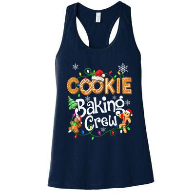 Christmas Cookie Baking Crew Family Baking Team Funny Cookie Women's Racerback Tank