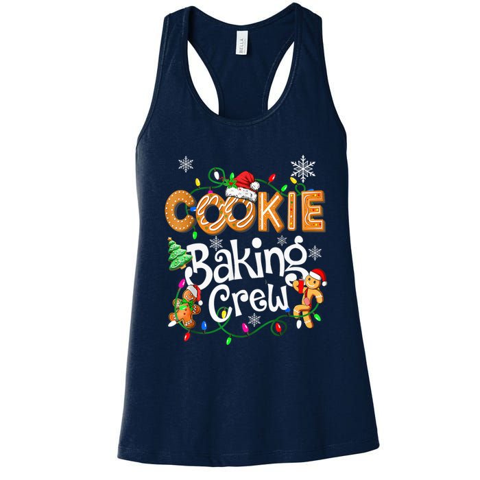 Christmas Cookie Baking Crew Family Baking Team Funny Cookie Women's Racerback Tank