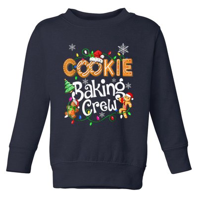 Christmas Cookie Baking Crew Family Baking Team Funny Cookie Toddler Sweatshirt