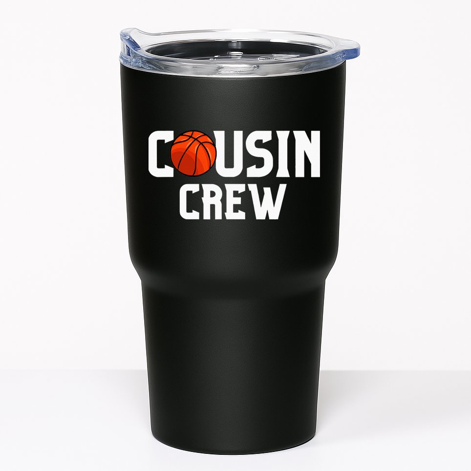 Cousin Crew Basketball Squad Family Friends Basketball Tumbler