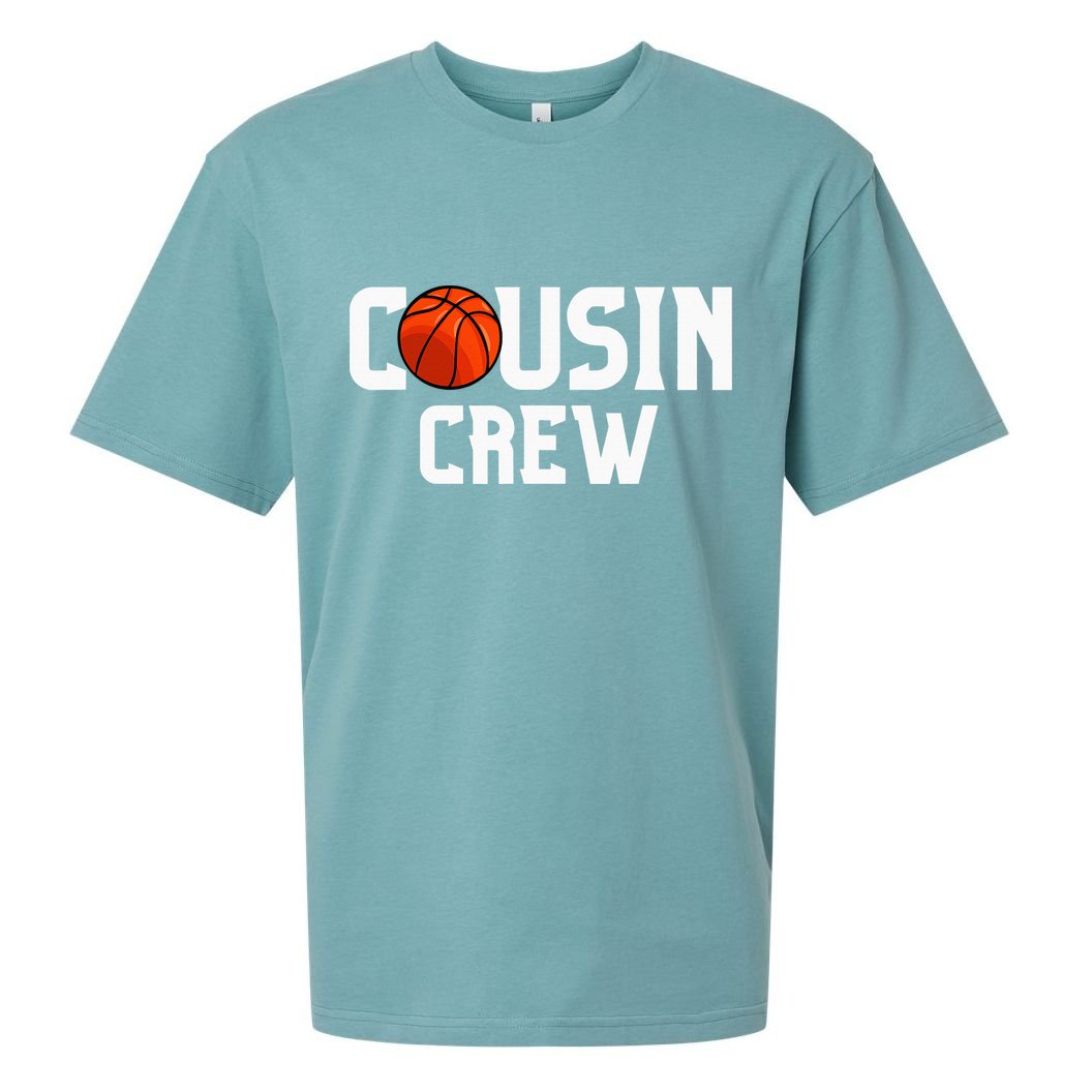Cousin Crew Basketball Squad Family Friends Basketball Sueded Cloud Jersey T-Shirt