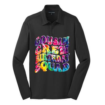 Cousin Crew Birthday Squad Of Family Party Team Cousin Crew Funny Gift Silk Touch Performance Long Sleeve Polo