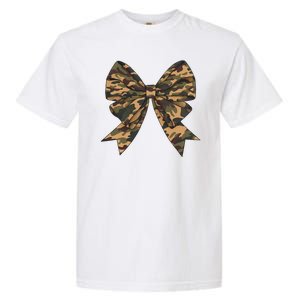 Camo Coquette Bow Duck Hunting Hunter Garment-Dyed Heavyweight T-Shirt