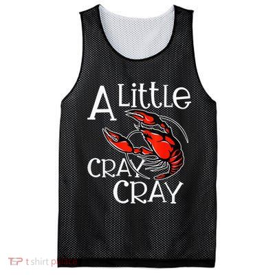 Cajun Crawfish Boil Party A Little Cray Mardi Gras Southern Mesh Reversible Basketball Jersey Tank