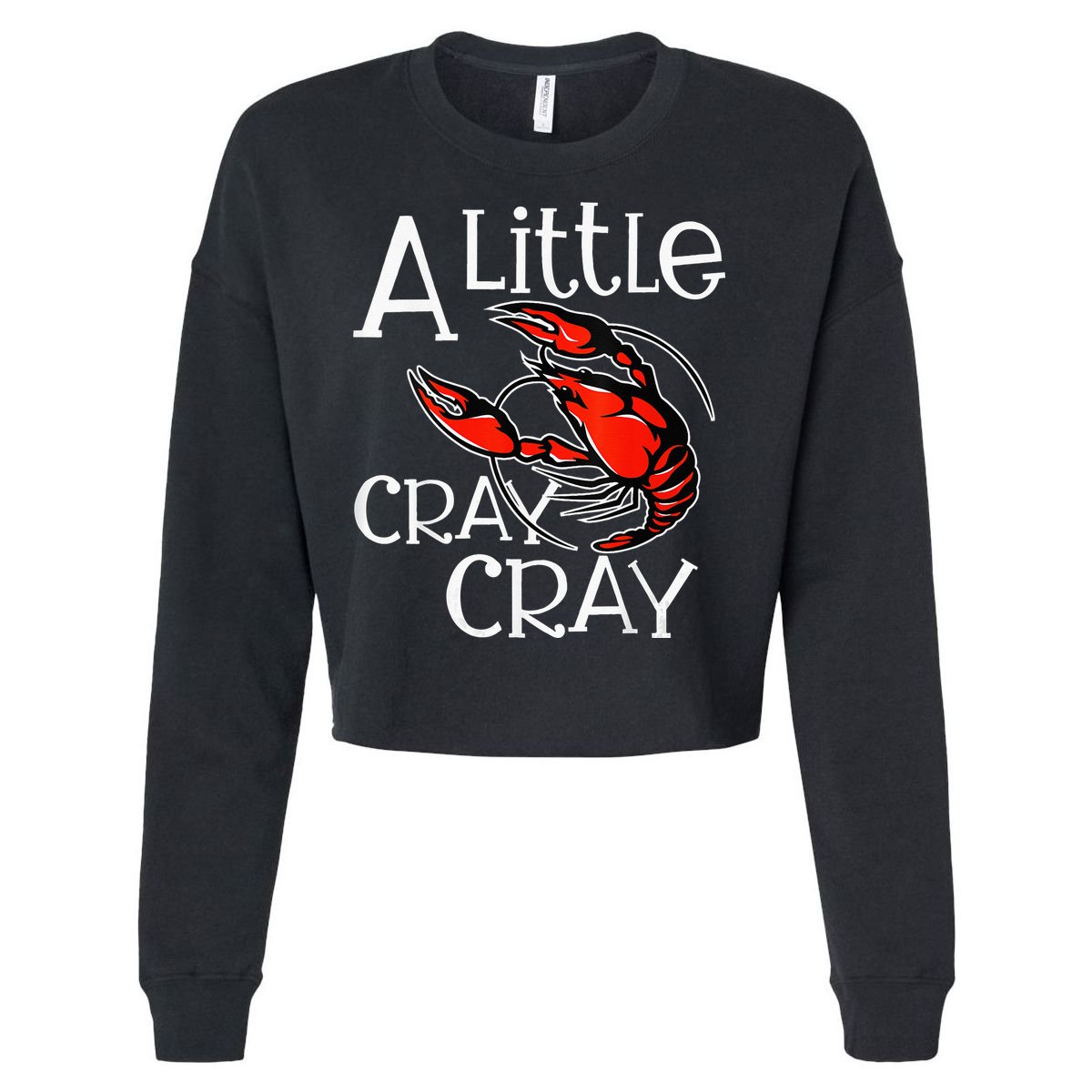 Cajun Crawfish Boil Party A Little Cray Mardi Gras Southern Cropped Pullover Crew