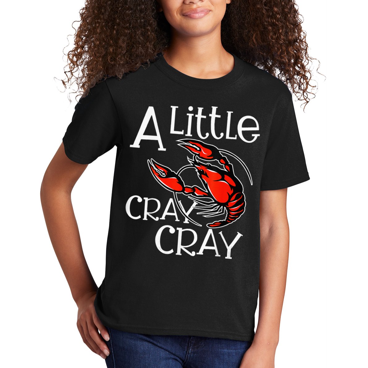 Cajun Crawfish Boil Party A Little Cray Mardi Gras Southern Kids T-Shirt