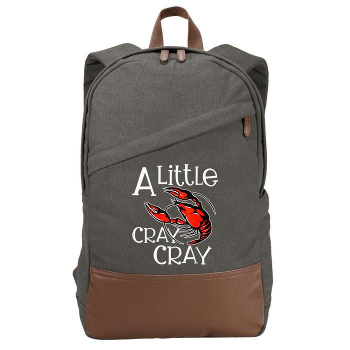 Cajun Crawfish Boil Party A Little Cray Mardi Gras Southern Cotton Canvas Backpack