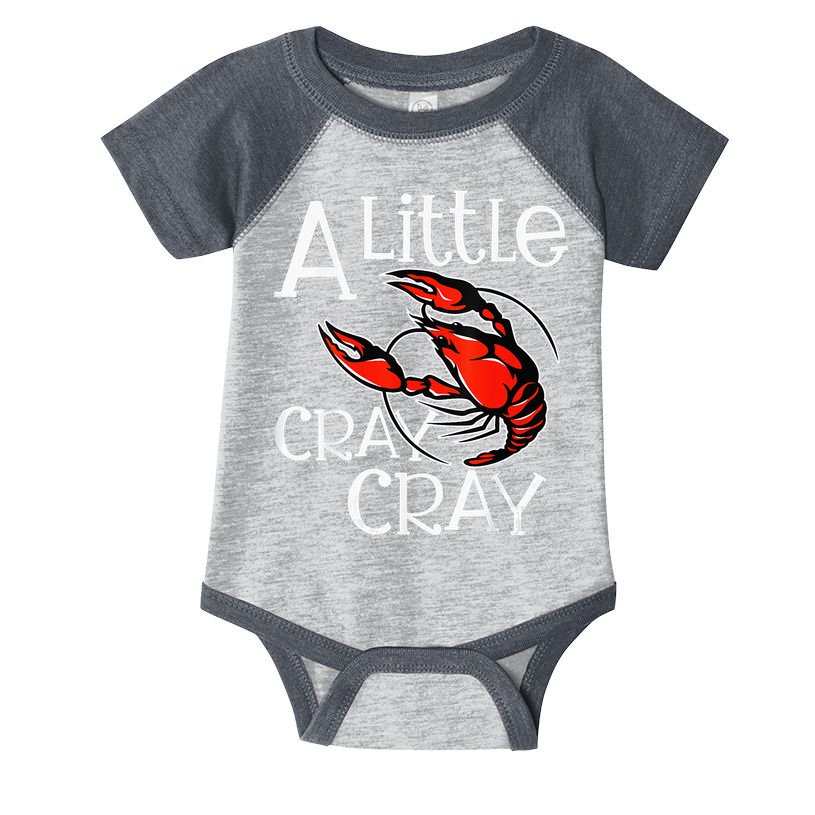 Cajun Crawfish Boil Party A Little Cray Mardi Gras Southern Infant Baby Jersey Bodysuit